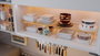 Hanah Home Dolap Ici Organizer Estantería de pared Dorada y Marrón